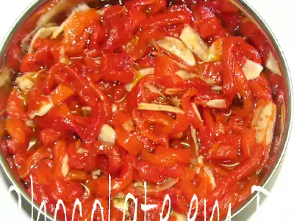 Receita Antepasto de pimentão vermelho
