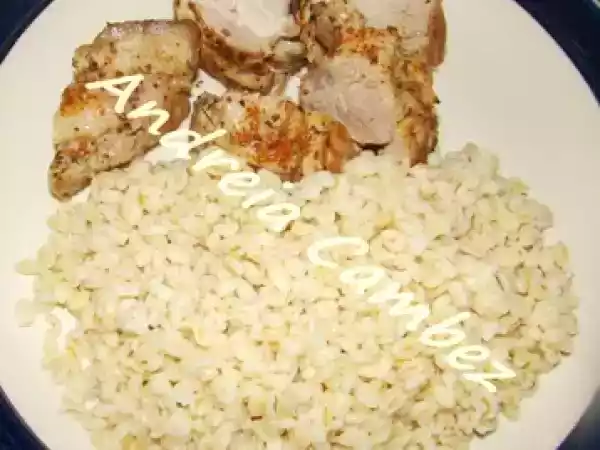 Receita Fussioncook/bimby - lombo assado com trigo cozido