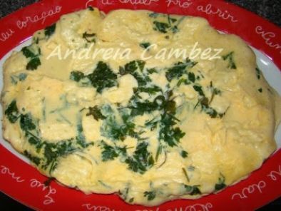 Receita Bimby - omelete de queijo e salsa
