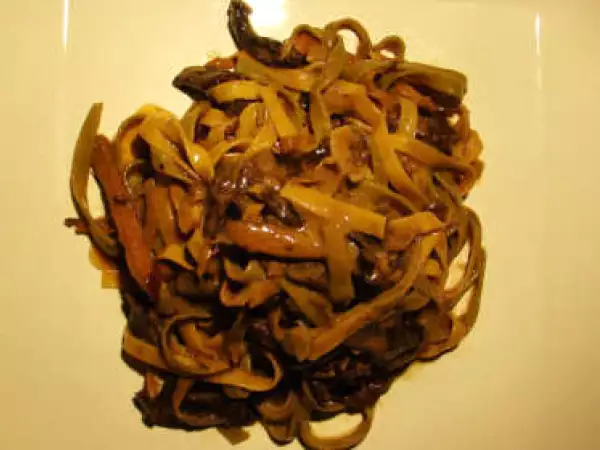 Receita Talharim com cogumelos porcini