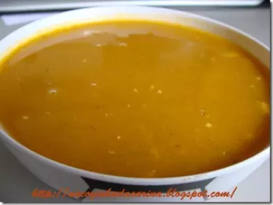 Receita Sopa creme de abóbora com carne desfiada