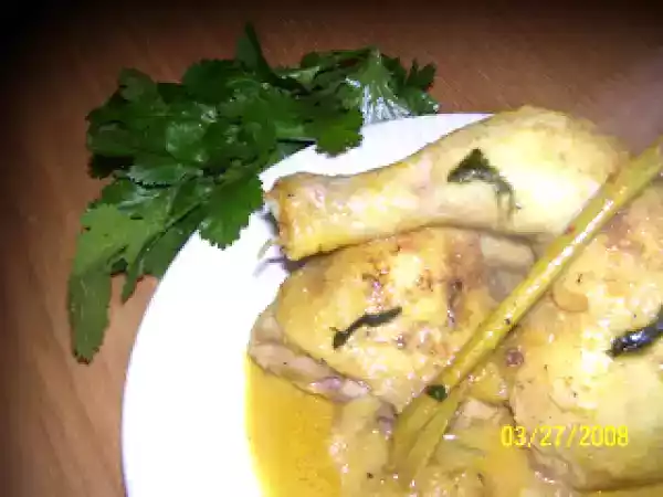 Receita Caril tailandês de galinha