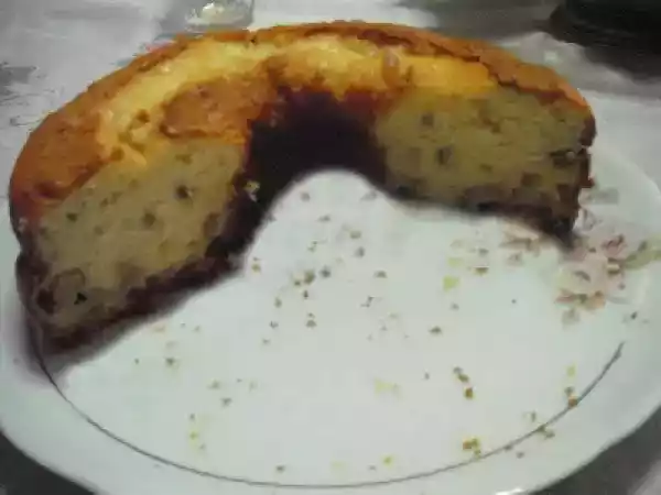 Receita Bolo com maçã frutas cristalizadas e passas