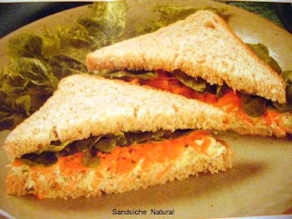 Receita Sanduiche natural
