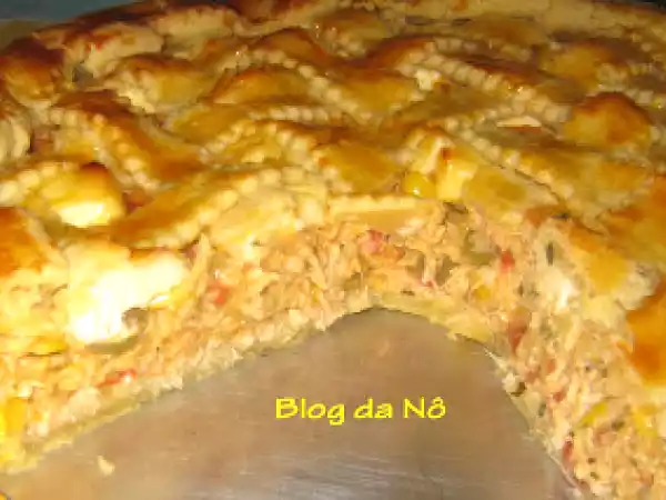 Receita Torta cremosa de frango (um longo post!)