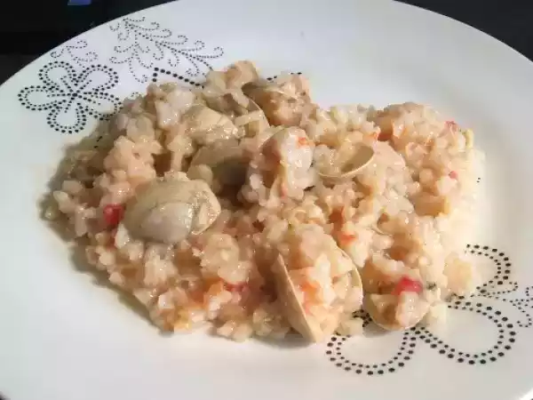 Receita Arroz de amêijoas