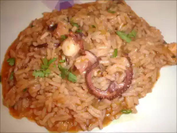 Receita Arroz de polvo