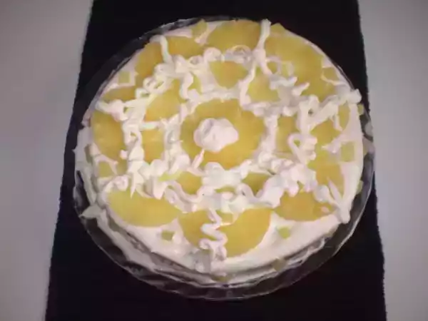 Receita Bolo de ananás recheado