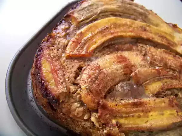 Receita Torta de banana integral