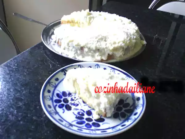 Receita Bolo delicioso de abacaxi e coco(bolo gelado)