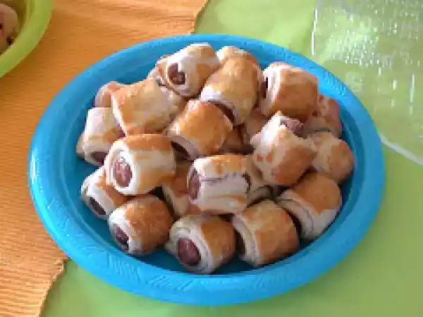 Receita Enrolados de salsicha