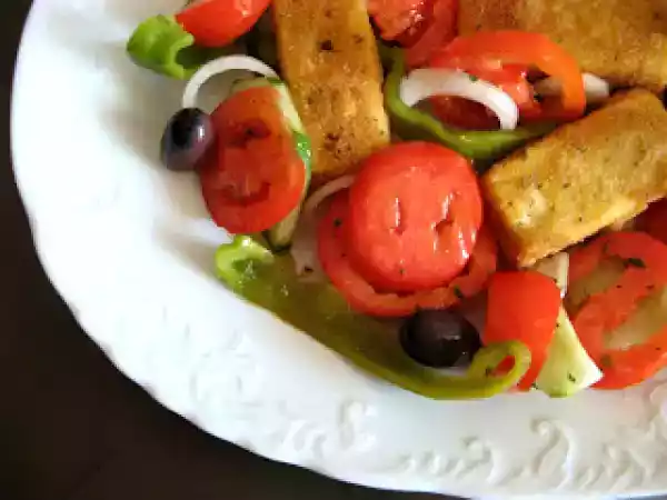 Receita Salada de tofu