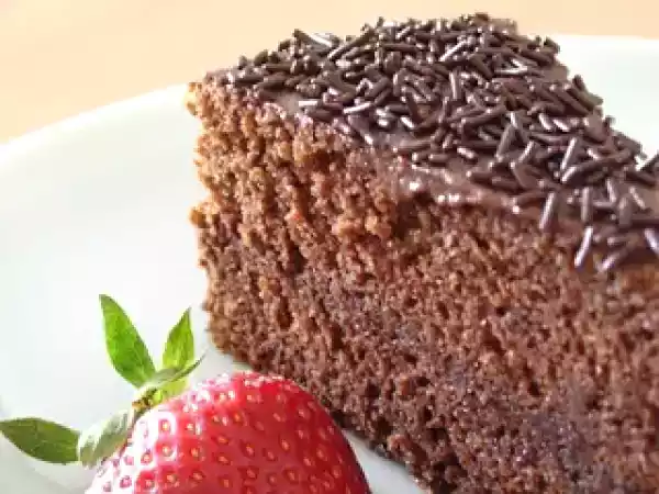 Receita Bolo chiffon de chocolate