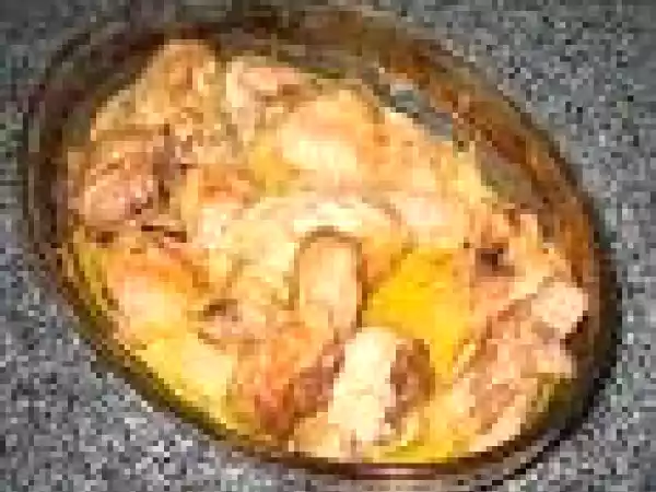 Receita Frango com natas e limão