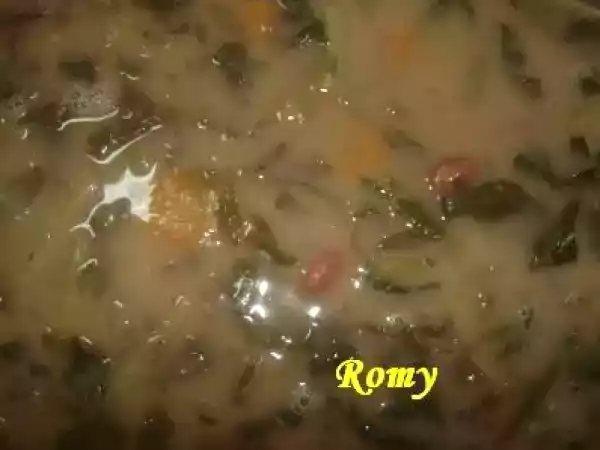 Receita Sopa de couve