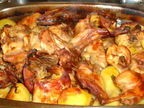 Receita Coelho assado