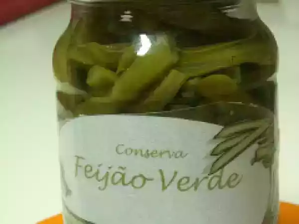 Receita Conserva de feijão verde
