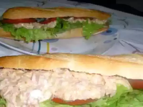 Receita Baguete de atum