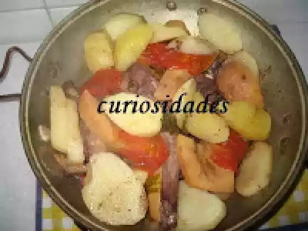 Receita Cataplana de coelho