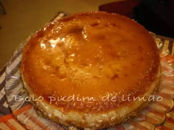 Receita Bolo pudim de limão