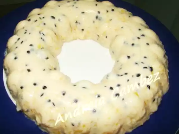 Receita Bimby - pudim de maracujá