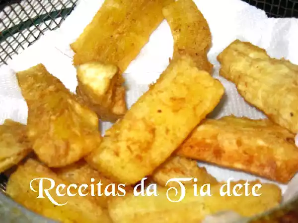 Receita Mandioca frita