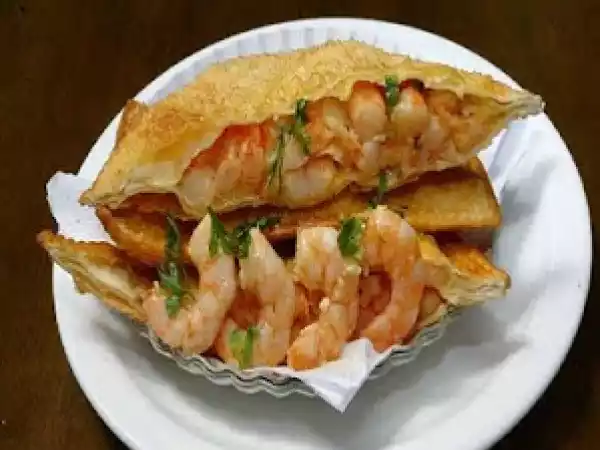 Receita Pastel de camarão