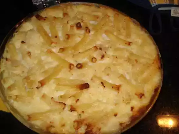 Receita Gratinado de massa com peixe...