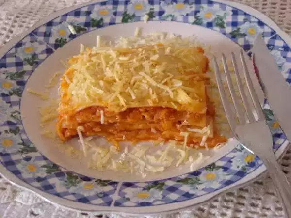 Receita Lasanha de frango ao sugo