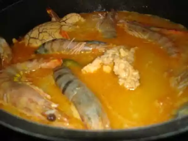 Receita Arroz de ovas com gambas
