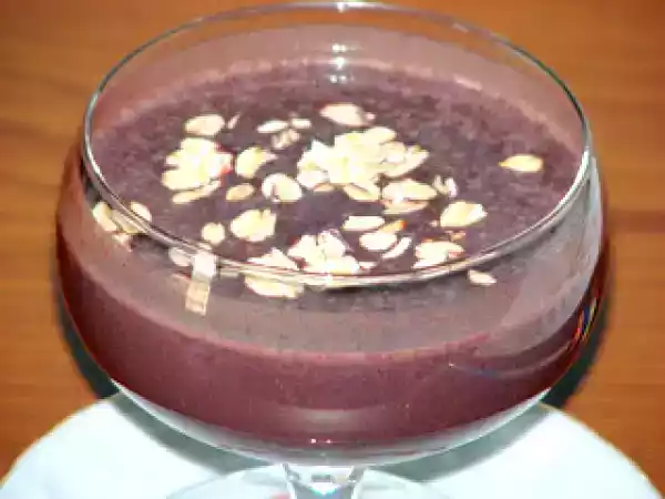 Receita Batido de açaí - dia roxo