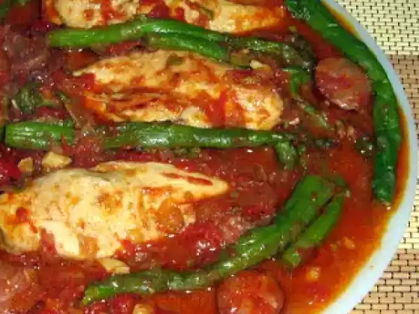 Receita Frango com espargos