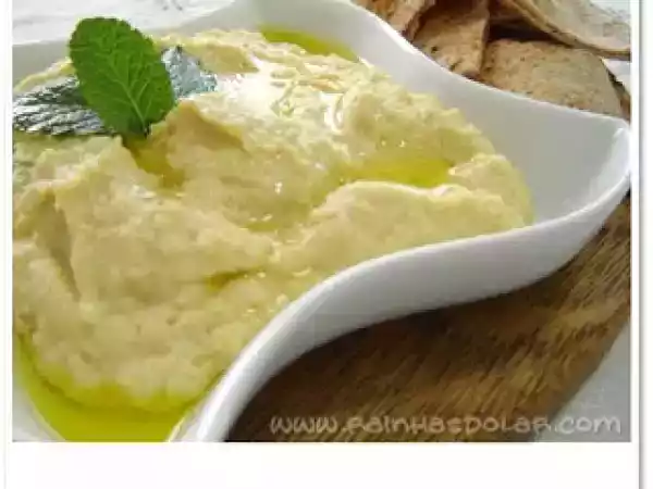 Receita Homus - pasta de grão-de-bico.