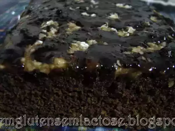 Receita Bolo de cacau e banana