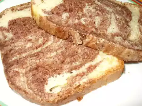 Receita Bolo mármore feito na máquina do pão