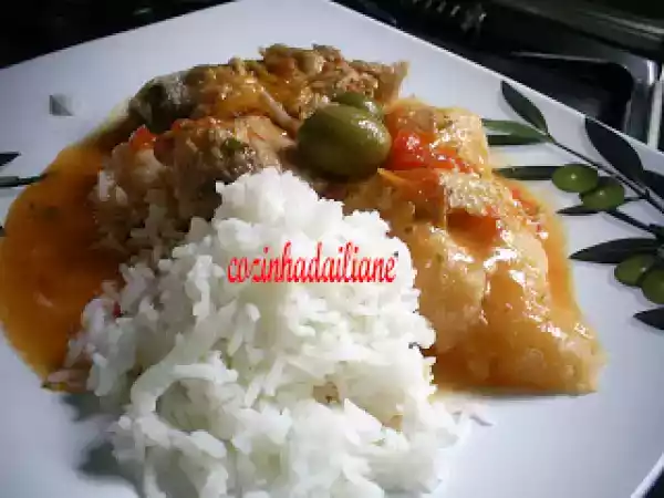 Receita Peixe ao leite de côco com pirão