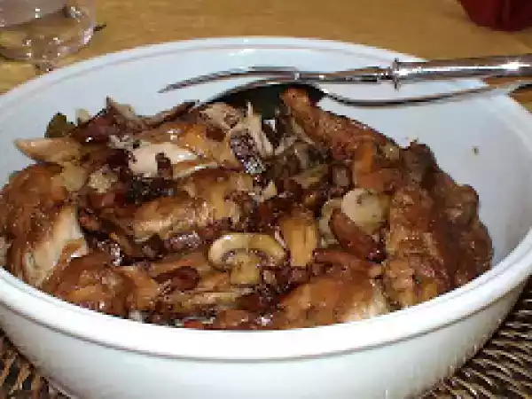 Receita Frango com cerveja preta