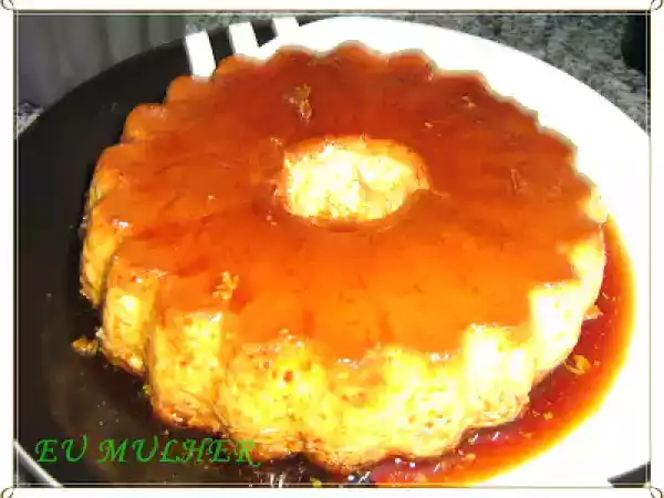 Receita Pudim de leite com redução de maracujá
