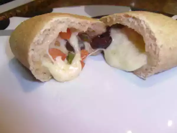 Receita Calzone com massa integral