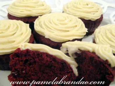 Receita Cupcake de veludo vermelho (red velvet cupcake)