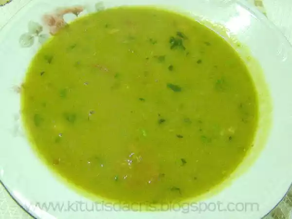 Receita Sopa cremosa de ervilha