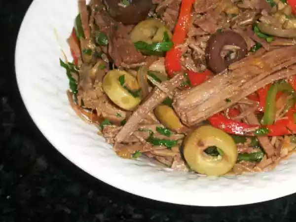 Receita Lagarto desfiado