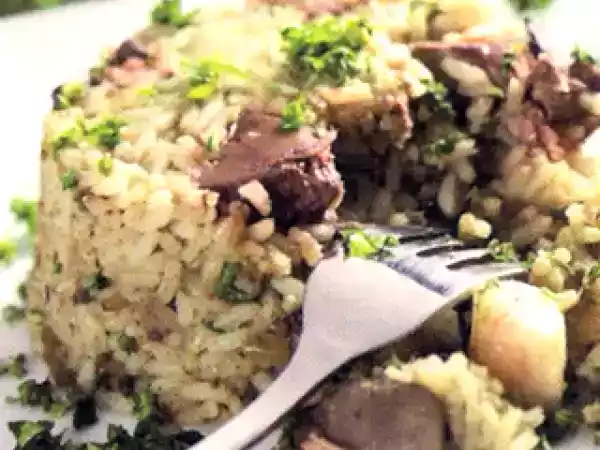 Receita Arroz de miúdos