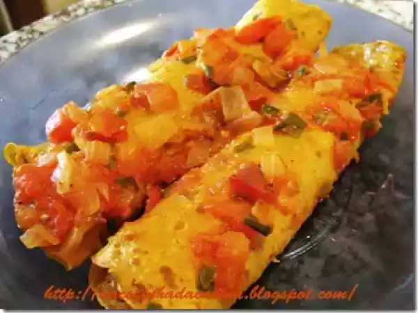 Receita Panqueca integral de legumes