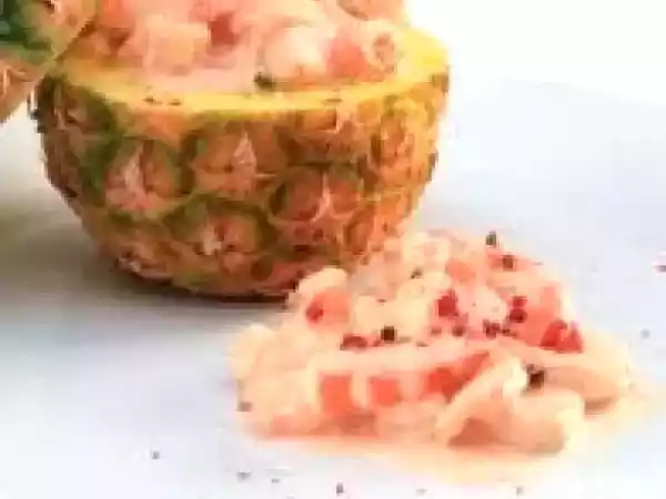 Receita Ananás com camarão