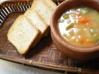 Receita Sopa de feijão branco com legumes