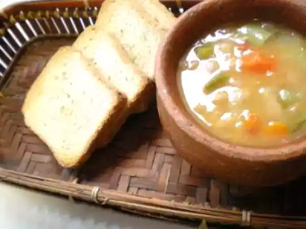 Receita Sopa de feijão branco com legumes