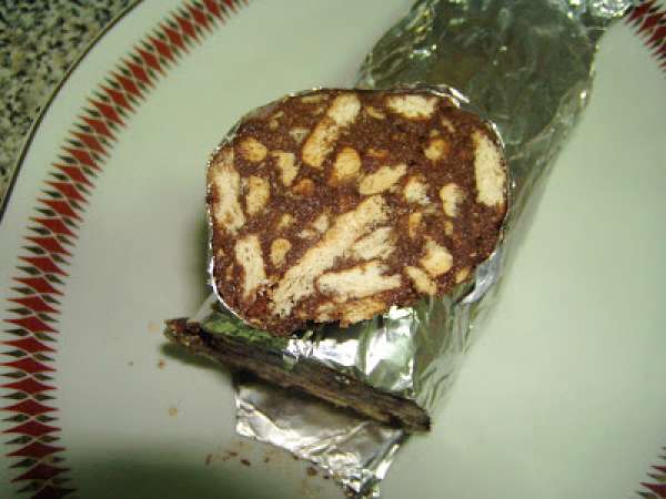 Receita Salame de chocolate-dia da cor-black day