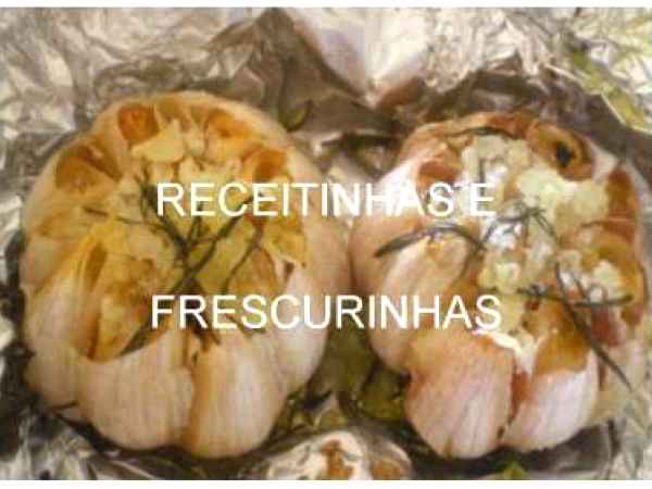 Receita Alho assado