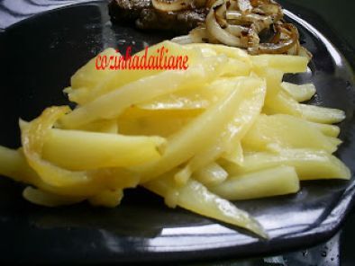 Receita Batata na manteiga no microondas